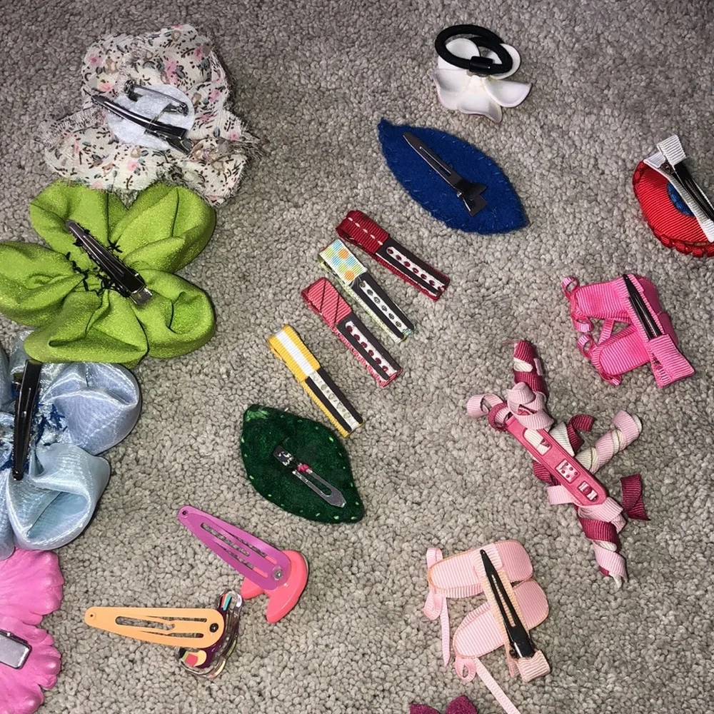 Handmade Girls kids Hair Accessories‎ clip’s barrettes Tie Lot (18) Ballet Shoes